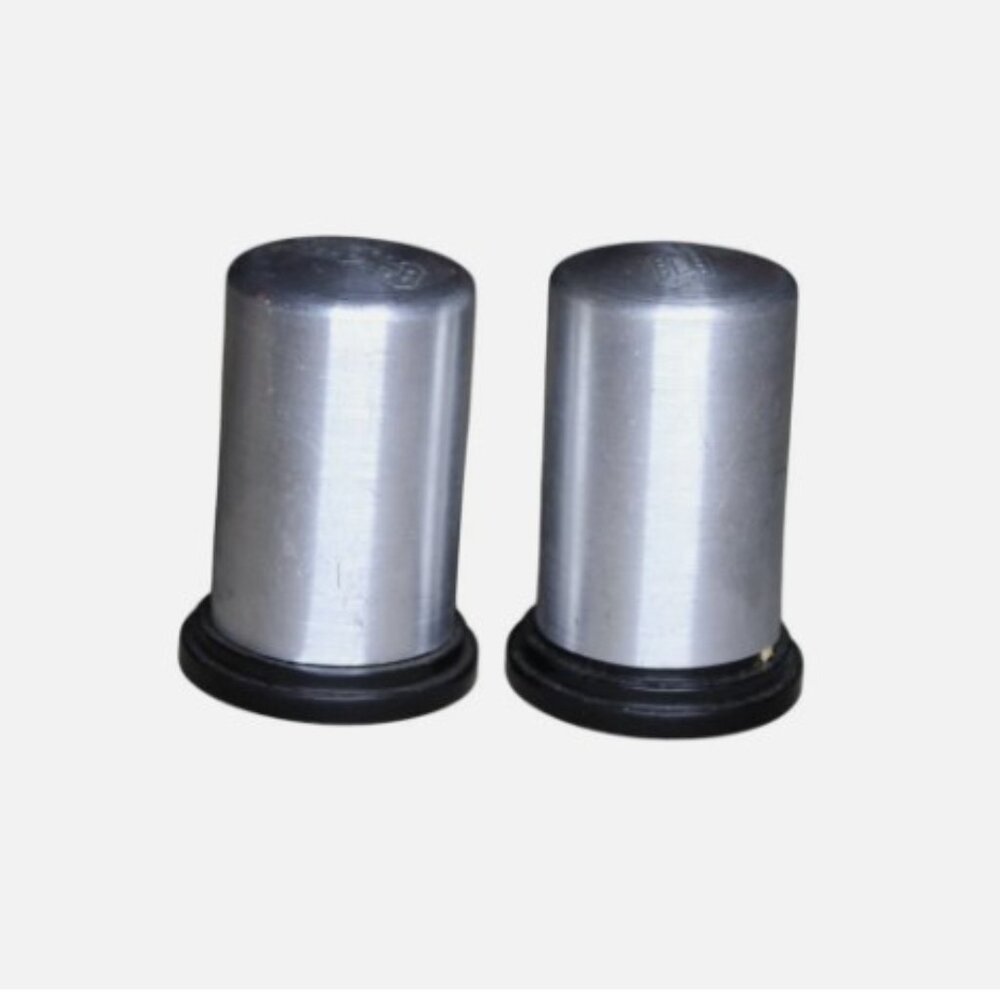 Vintage MCM Atomic Aluminum Salt Pepper Shakers
